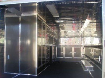 Finished trailer interior built by TRT Trailer Sales