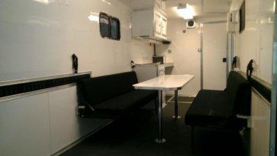 Finished trailer interior built by TRT Trailer Sales