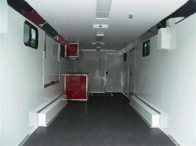 Finished trailer interior built by TRT Trailer Sales