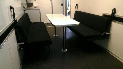 Finished trailer interior built by TRT Trailer Sales