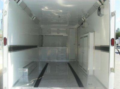 Finished trailer interior built by TRT Trailer Sales