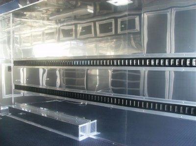 Finished trailer interior built by TRT Trailer Sales